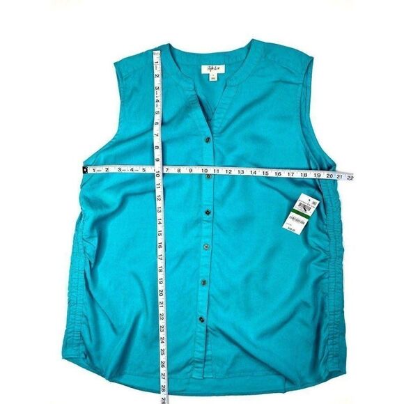 Style & Co Shirt Top Large Sleeveless Relaxed - Picture 3 of 5